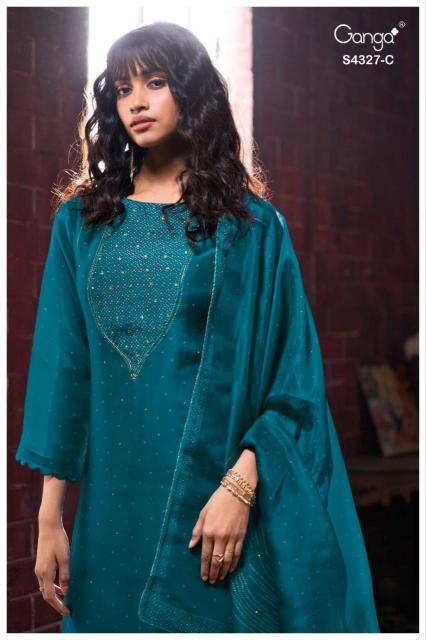 Ganga Leshya 4327 catalog salwar kameez pakistani wholesale