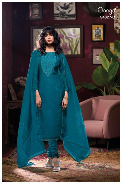 Ganga Leshya 4327 catalog salwar kameez pakistani wholesale