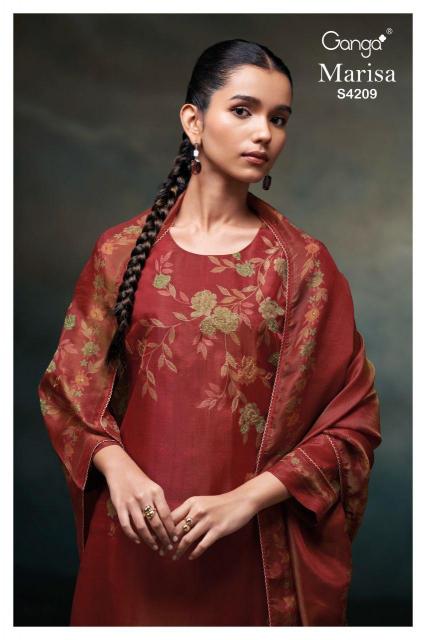 Ganga Marisa 4209 catalog wholesale indian salwar kameez