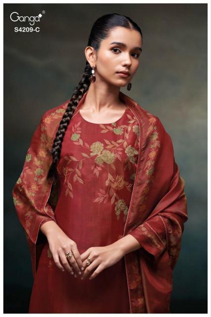 Ganga Marisa 4209 catalog wholesale indian salwar kameez