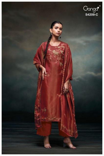 Ganga Marisa 4209 catalog wholesale indian salwar kameez