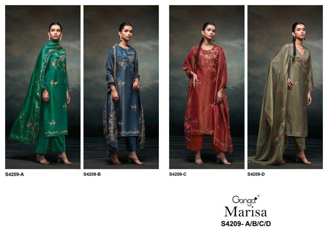 Ganga Marisa 4209 catalog wholesale indian salwar kameez