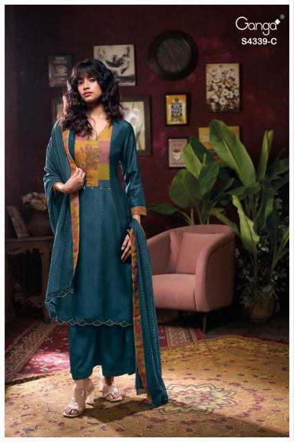 Ganga Maven 4339 catalog wholesale salwar kameez surat