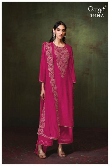 Ganga Mireza 4416 catalog silk salwar kameez