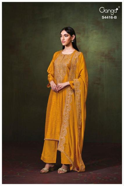 Ganga Mireza 4416 catalog silk salwar kameez