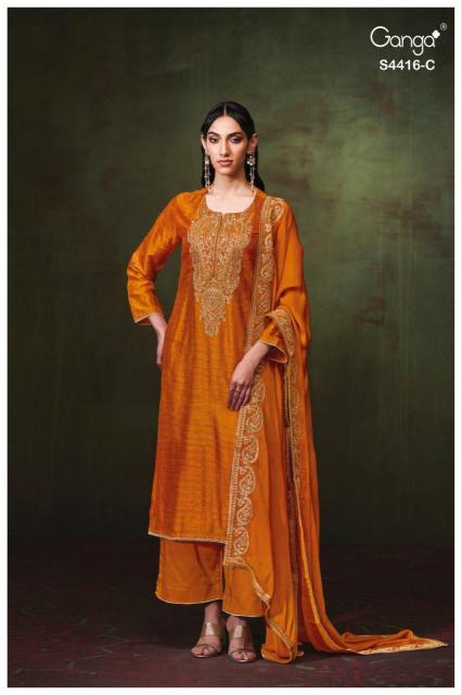 Ganga Mireza 4416 catalog silk salwar kameez