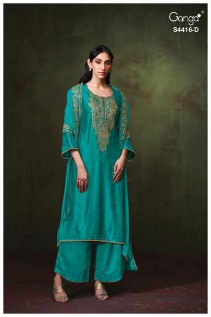 Ganga Mireza 4416 catalog silk salwar kameez
