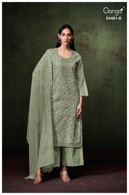 Ganga Nelora 4461 catalog wholesale salwar kameez catalogs