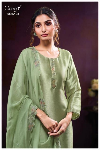Ganga Nolvia 4351 catalog salwar kameez wholesale in chennai