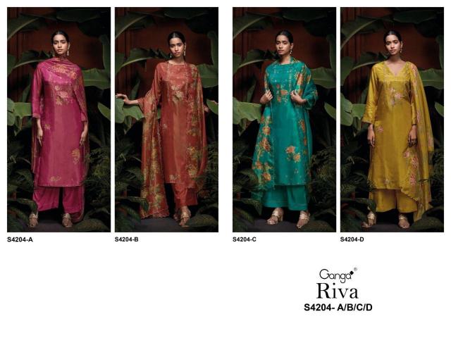 Ganga Riva 4204 catalog salwar kameez wholesalers