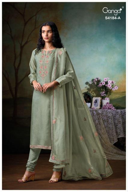 Ganga Rosie 4184 catalog wholesale salwar kameez india surat