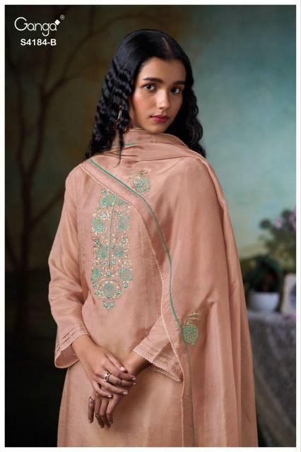 Ganga Rosie 4184 catalog wholesale salwar kameez india surat
