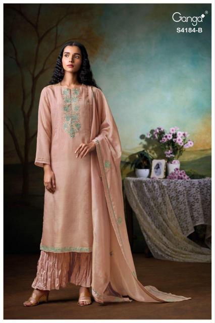 Ganga Rosie 4184 catalog wholesale salwar kameez india surat