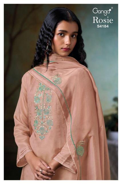 Ganga Rosie 4184 catalog wholesale salwar kameez india surat