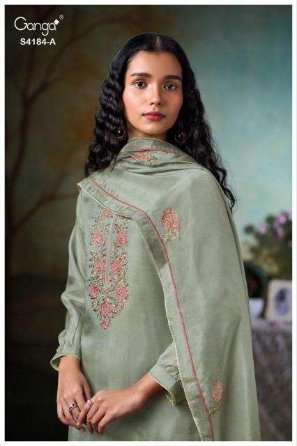 Ganga Rosie 4184 catalog wholesale salwar kameez india surat