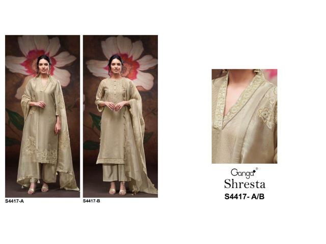 Ganga Shresta 4417 catalog buy wholesale salwar kameez