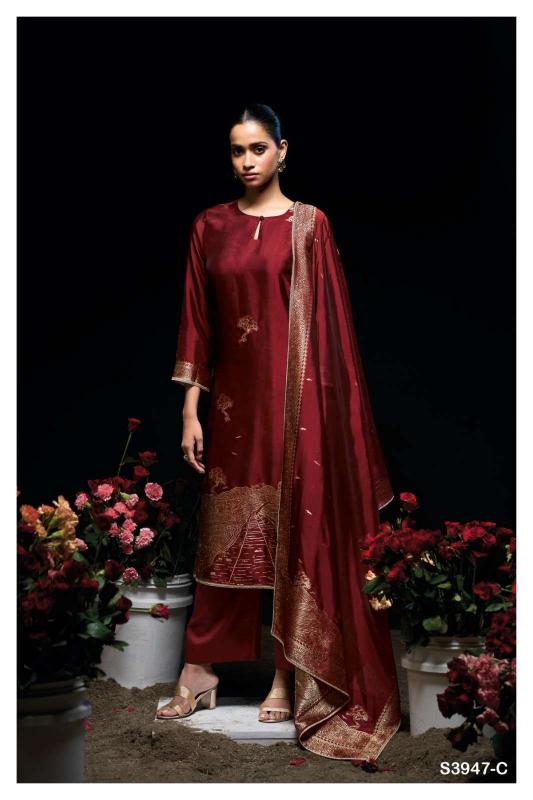 Ganga Sidra 3947 catalog viscose salwar kameez