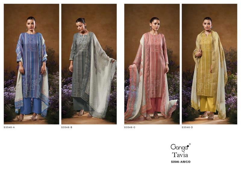 Ganga Tavia 3546 catalog wholesale salwar kameez