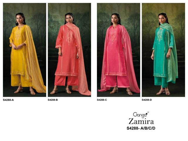 Ganga Zamira 4288 catalog www salwar kameez wholesale com