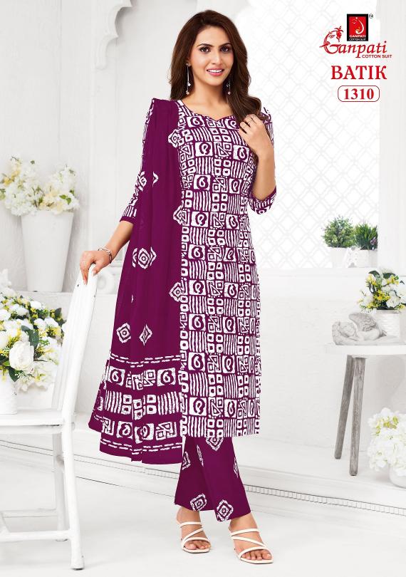 Ganpati Batik Vol-13 – Kurti Pant With Dupatta - Wholesale Catalog