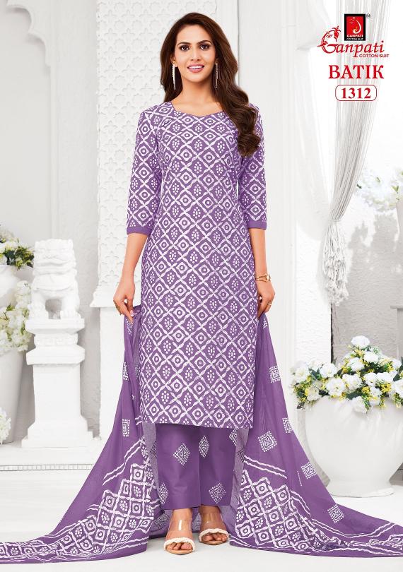 Ganpati Batik Vol-13 – Kurti Pant With Dupatta - Wholesale Catalog