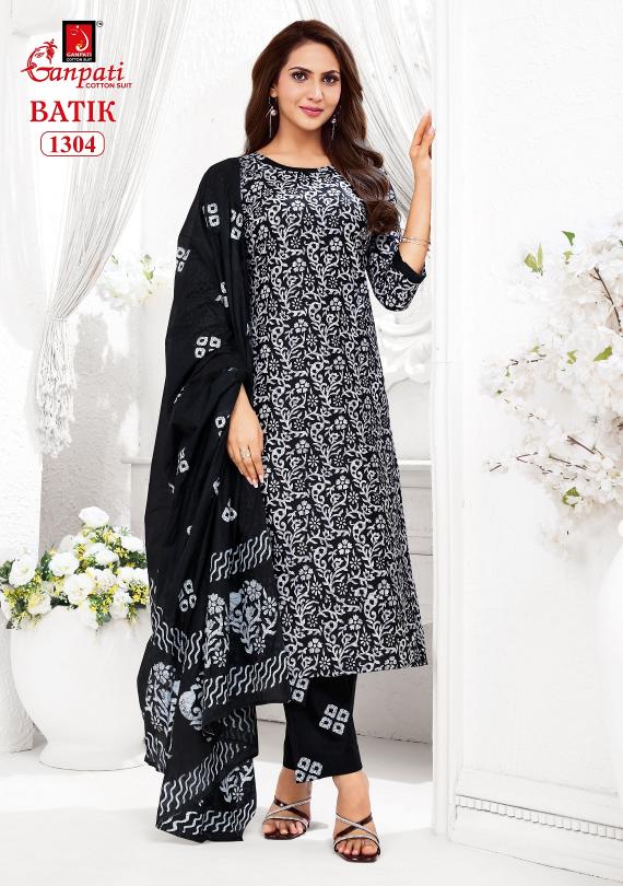 Ganpati Batik Vol-13 – Kurti Pant With Dupatta - Wholesale Catalog