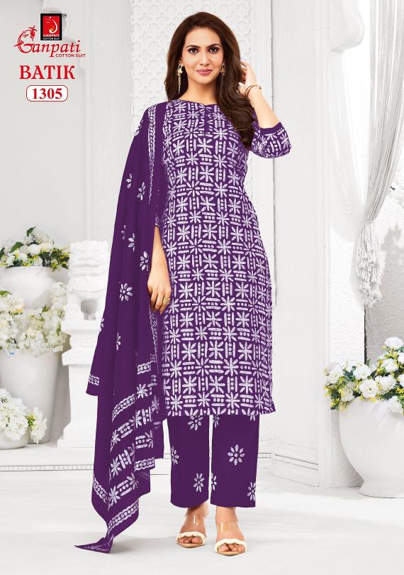 Ganpati Batik Vol-13 – Kurti Pant With Dupatta - Wholesale Catalog