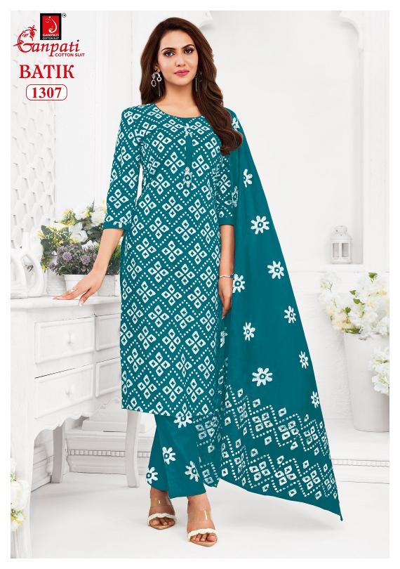 Ganpati Batik Vol-13 – Kurti Pant With Dupatta - Wholesale Catalog