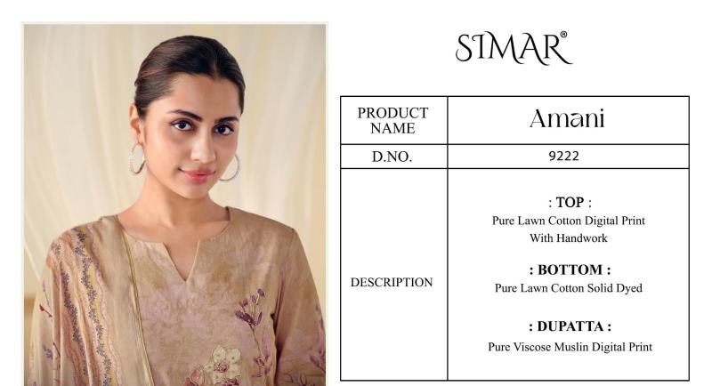 Glossy Simar Amani catalog indian salwar kameez wholesale price