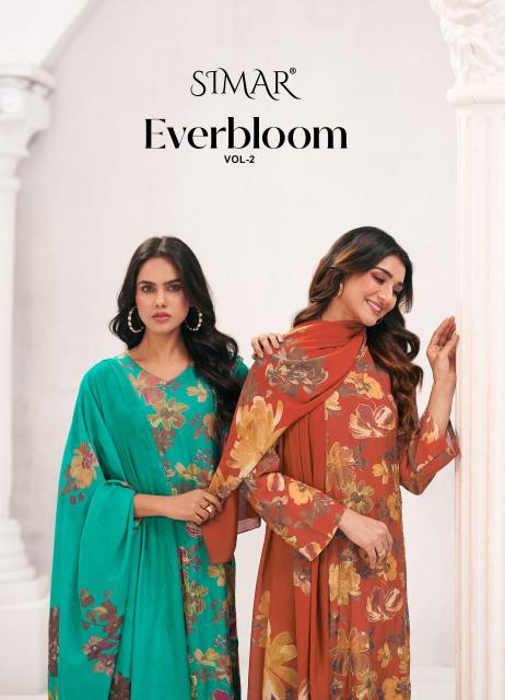 Glossy Simar Everbloom vol 3 catalog wholesale market of salwar kameez in kolkata