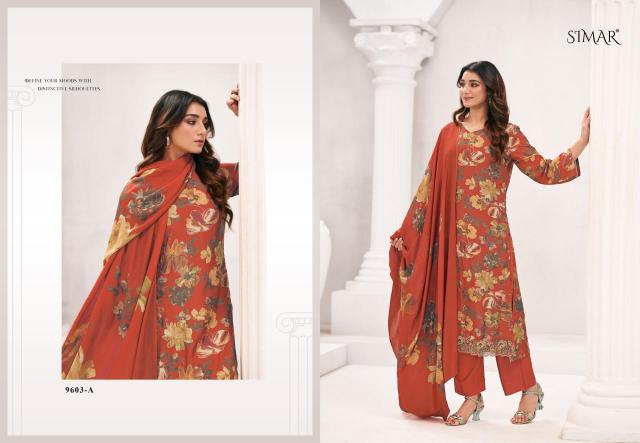 Glossy Simar Everbloom vol 3 catalog wholesale market of salwar kameez in kolkata