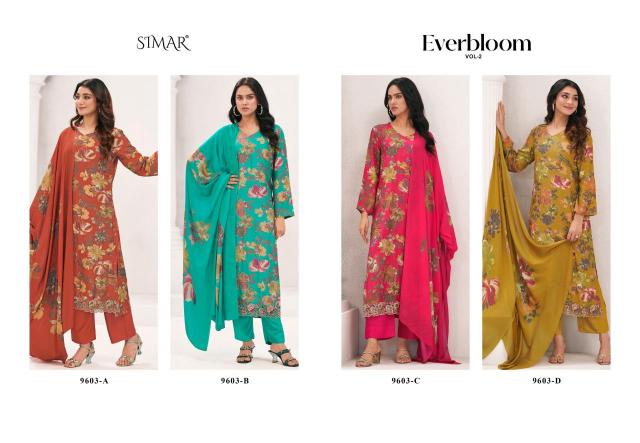 Glossy Simar Everbloom vol 3 catalog wholesale market of salwar kameez in kolkata