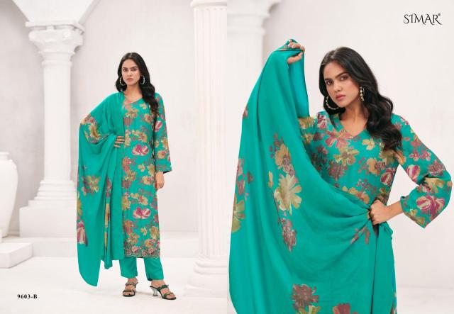 Glossy Simar Everbloom vol 3 catalog wholesale market of salwar kameez in kolkata