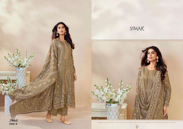 Glossy Simar Paheli catalog pakistani wholesale salwar kameez in karachi