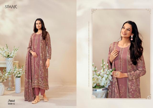 Glossy Simar Paheli catalog pakistani wholesale salwar kameez in karachi