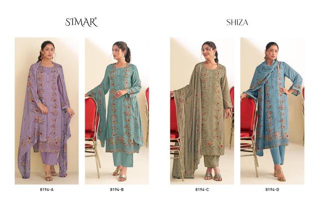 Glossy Simar Shiza catalog wholesale unstitched salwar kameez suppliers