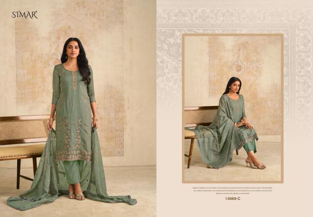 Glossy Simar Siraa catalog wholesale market of salwar kameez in surat