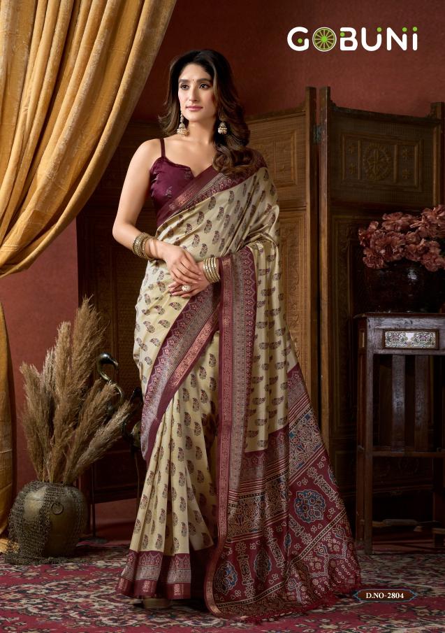 Gobuni Samaira catalog wholesale saree dealers in surat