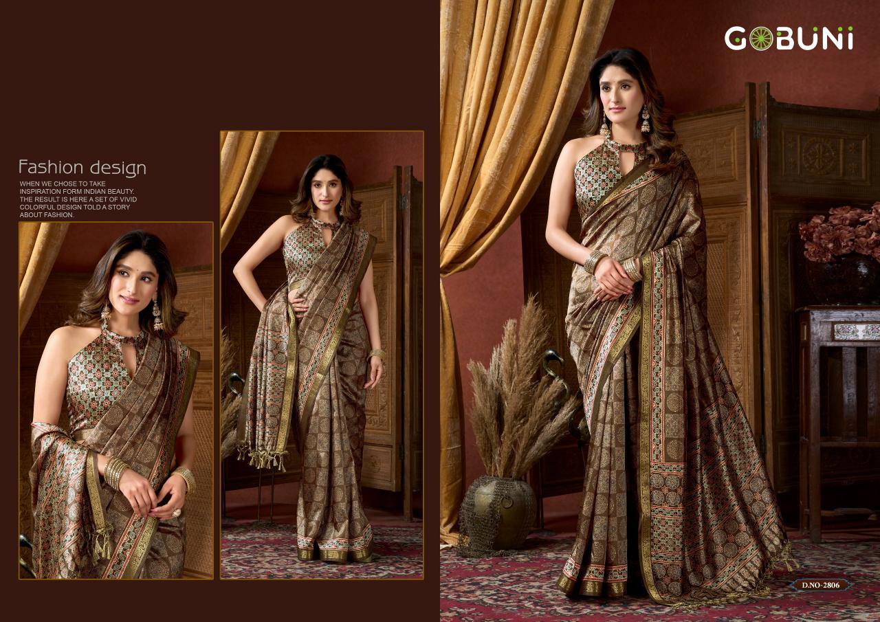 Gobuni Samaira catalog wholesale saree dealers in surat