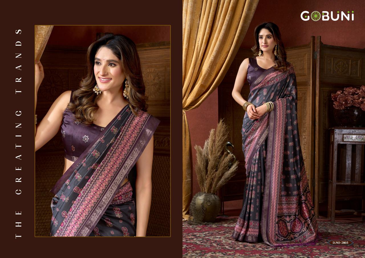 Gobuni Samaira catalog wholesale saree dealers in surat