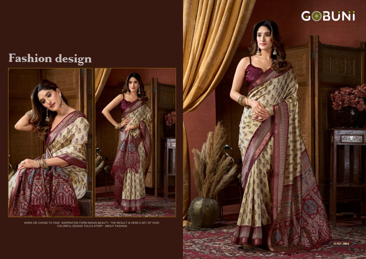 Gobuni Samaira catalog wholesale saree dealers in surat