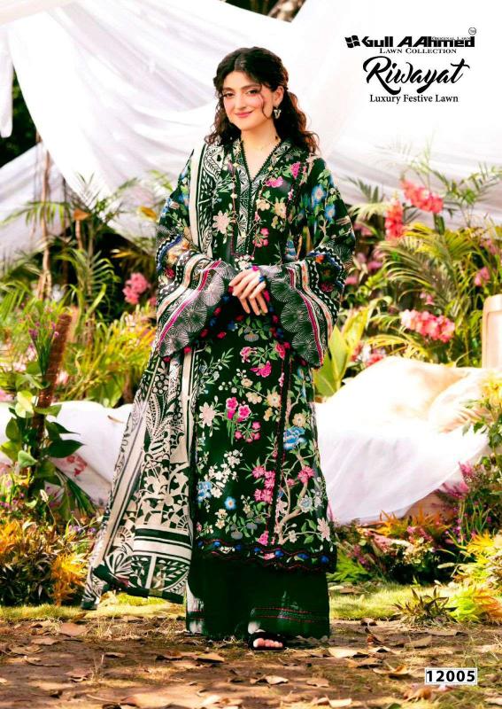 Gull Aahmed Riwayat Vol- 12 – Readymade Karachi Kurti Pant With Dupatta