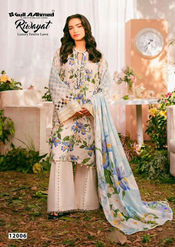Gull Aahmed Riwayat Vol- 12 – Readymade Karachi Kurti Pant With Dupatta