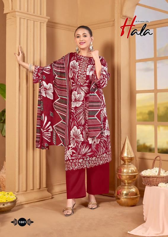 Hala Turkis vol 1 catalog wholesale dress material vapi 