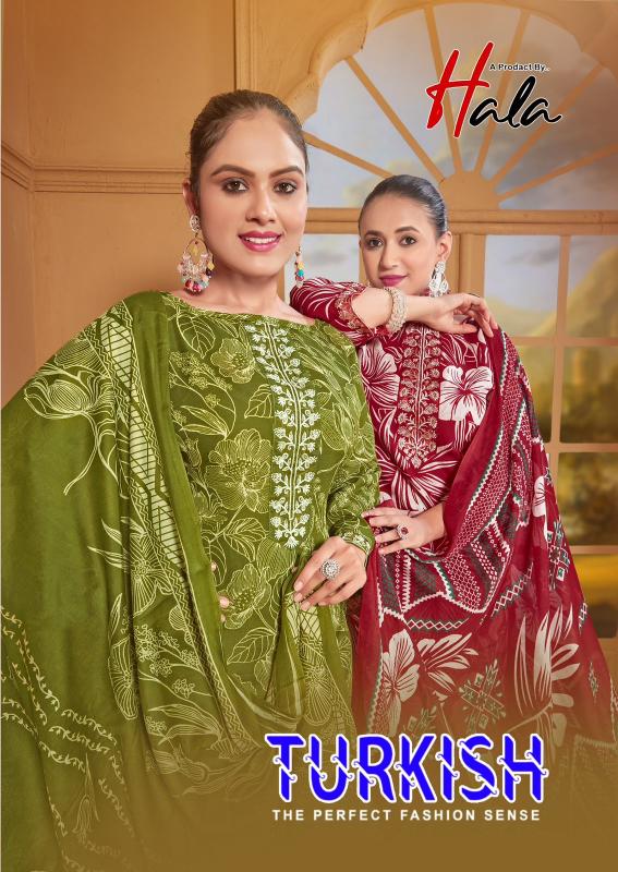 Hala Turkis vol 1 catalog wholesale dress material vapi 
