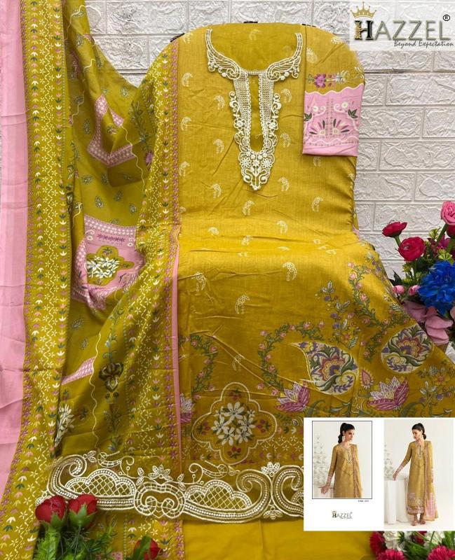 Hazzel 0375 & 0376 catalog pakistani dress in surat 