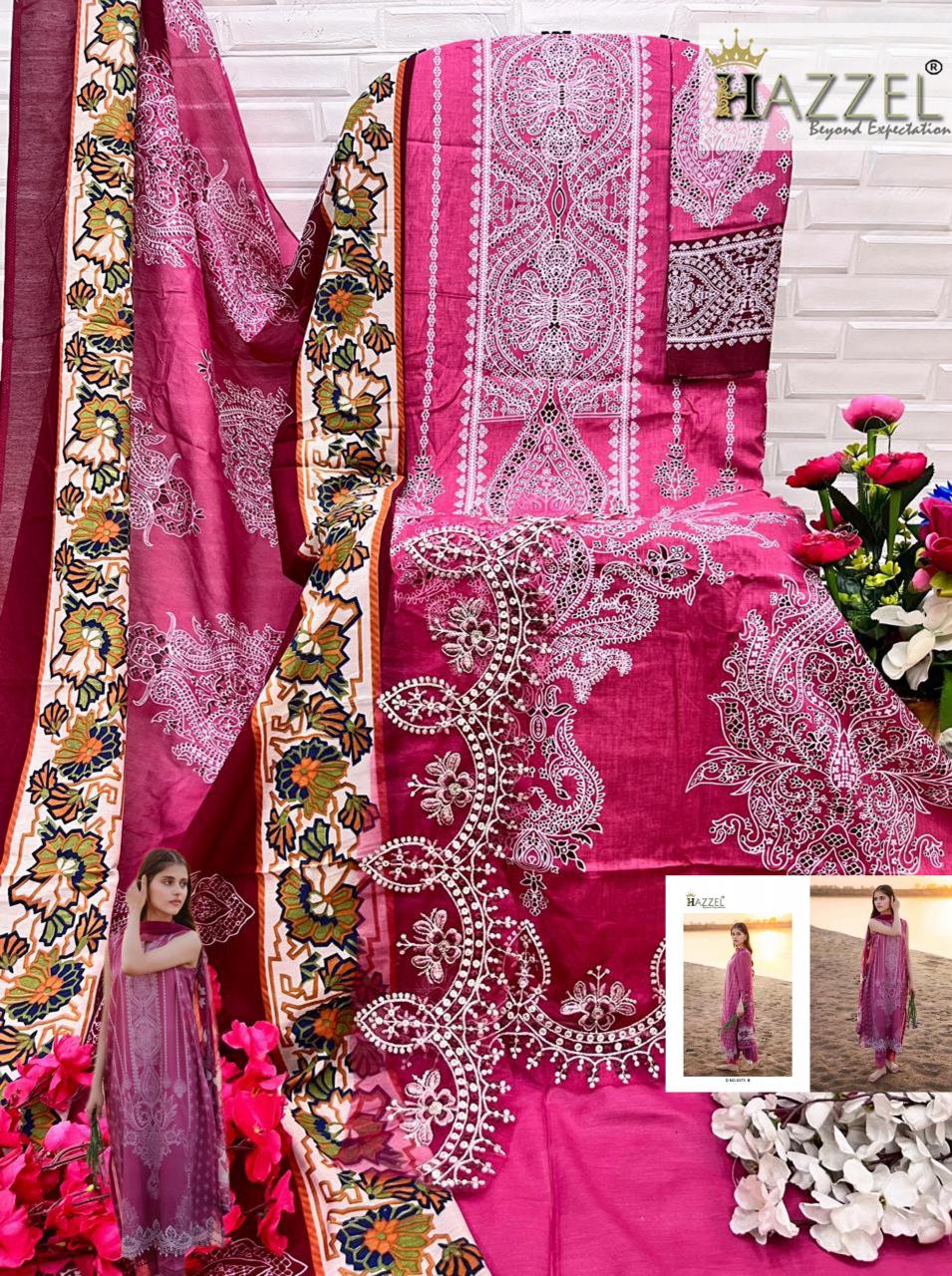 Hazzel Maria B 0373 A&B catalog pakistani suits wholesaler 