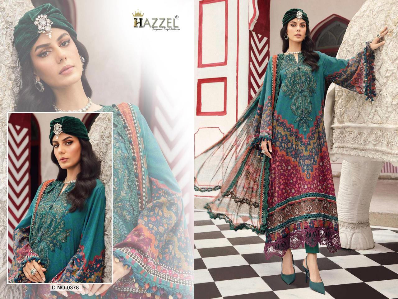 Hazzel Maria B 0377 & 0378 catalog pakistani suits wholesale