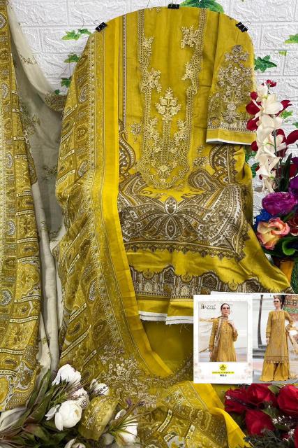 Hazzel Maria B Eid Blockbuster catalog Chiffon Dupatta wholesale pakistani suits in surat