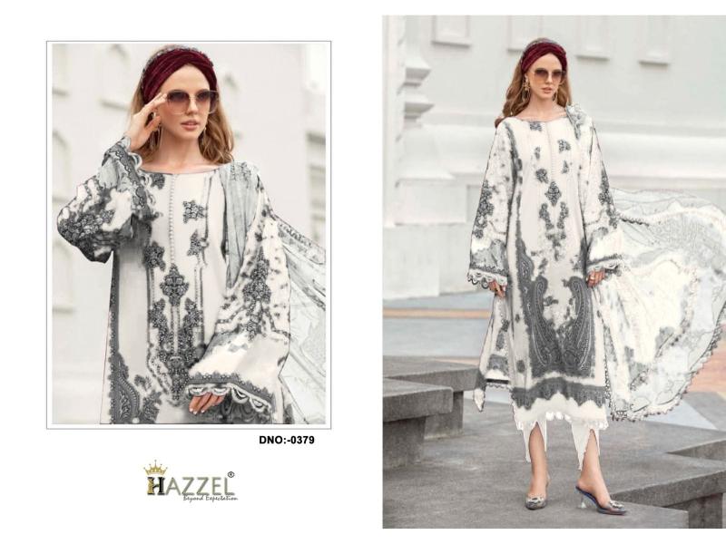 Hazzel Maria B Eid Blockbuster catalog Chiffon Dupatta wholesale pakistani suits in surat